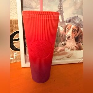 Starbucks Sirens Logo Red/Purple 24 oz Tumbler
